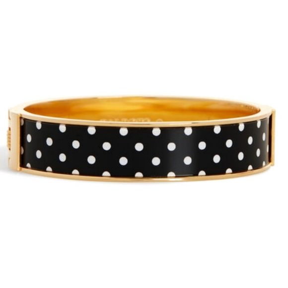 Talbots Jewelry - TALBOTS polka dot goldtone printed bangle bracelet